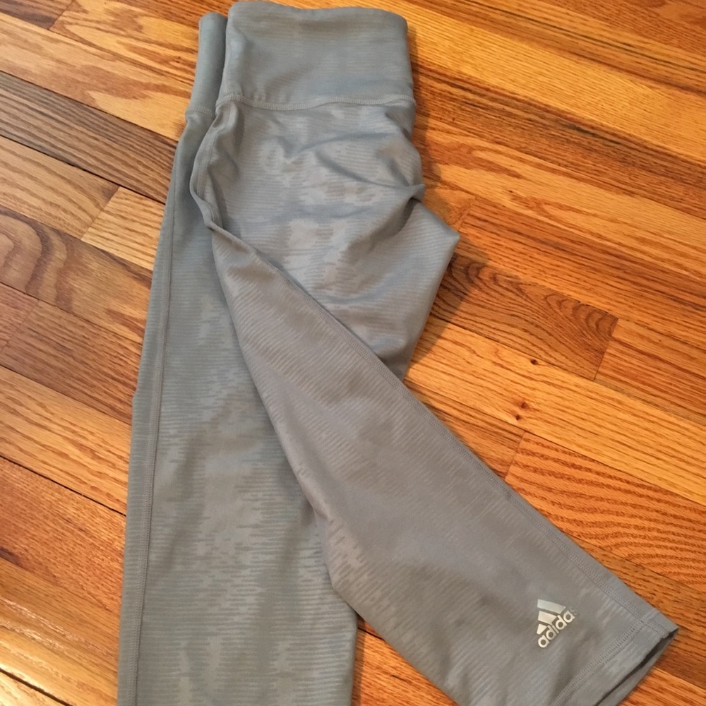 Adidas Grey Crop Leggings
